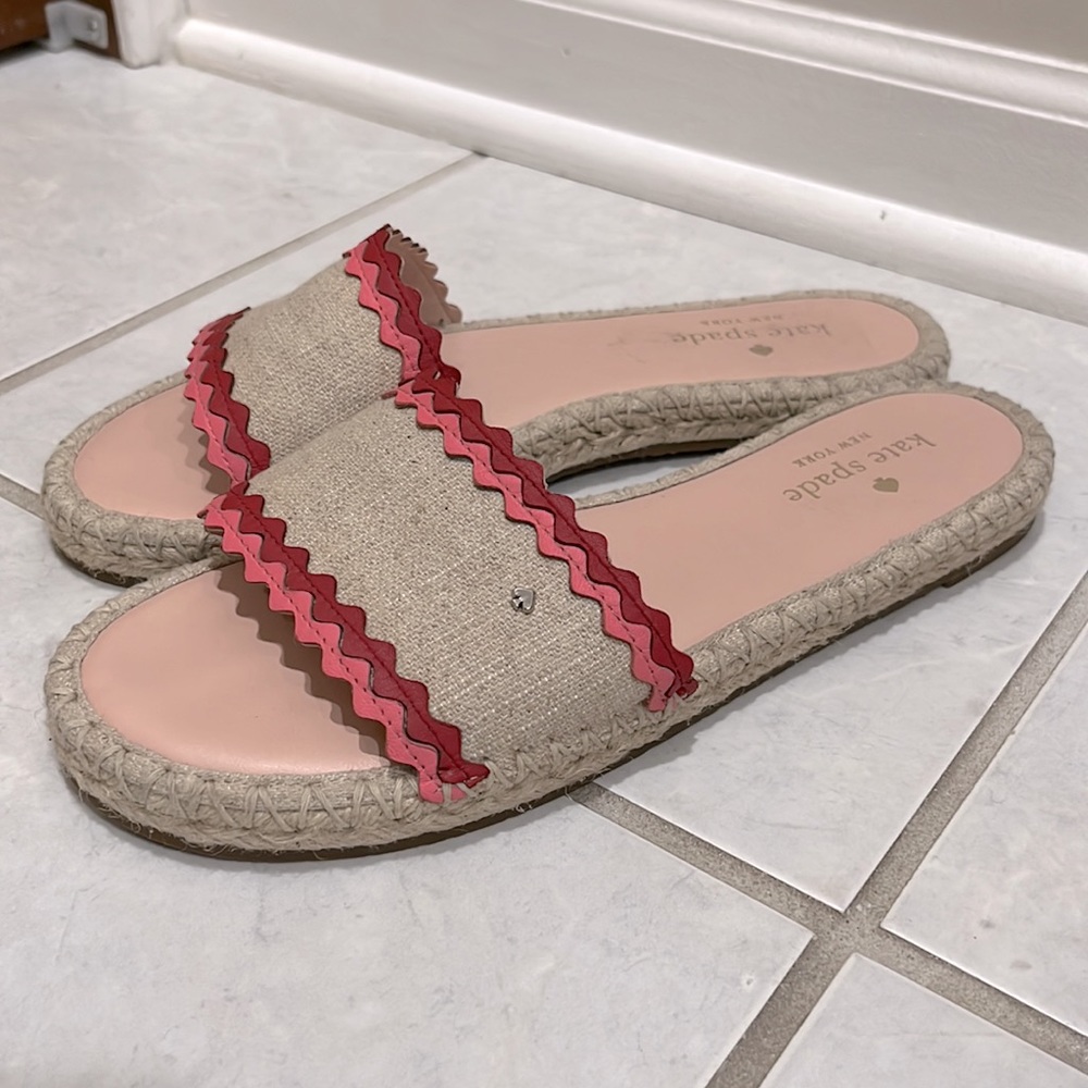Kate Spade Sheena espadrille slide size 8.5
